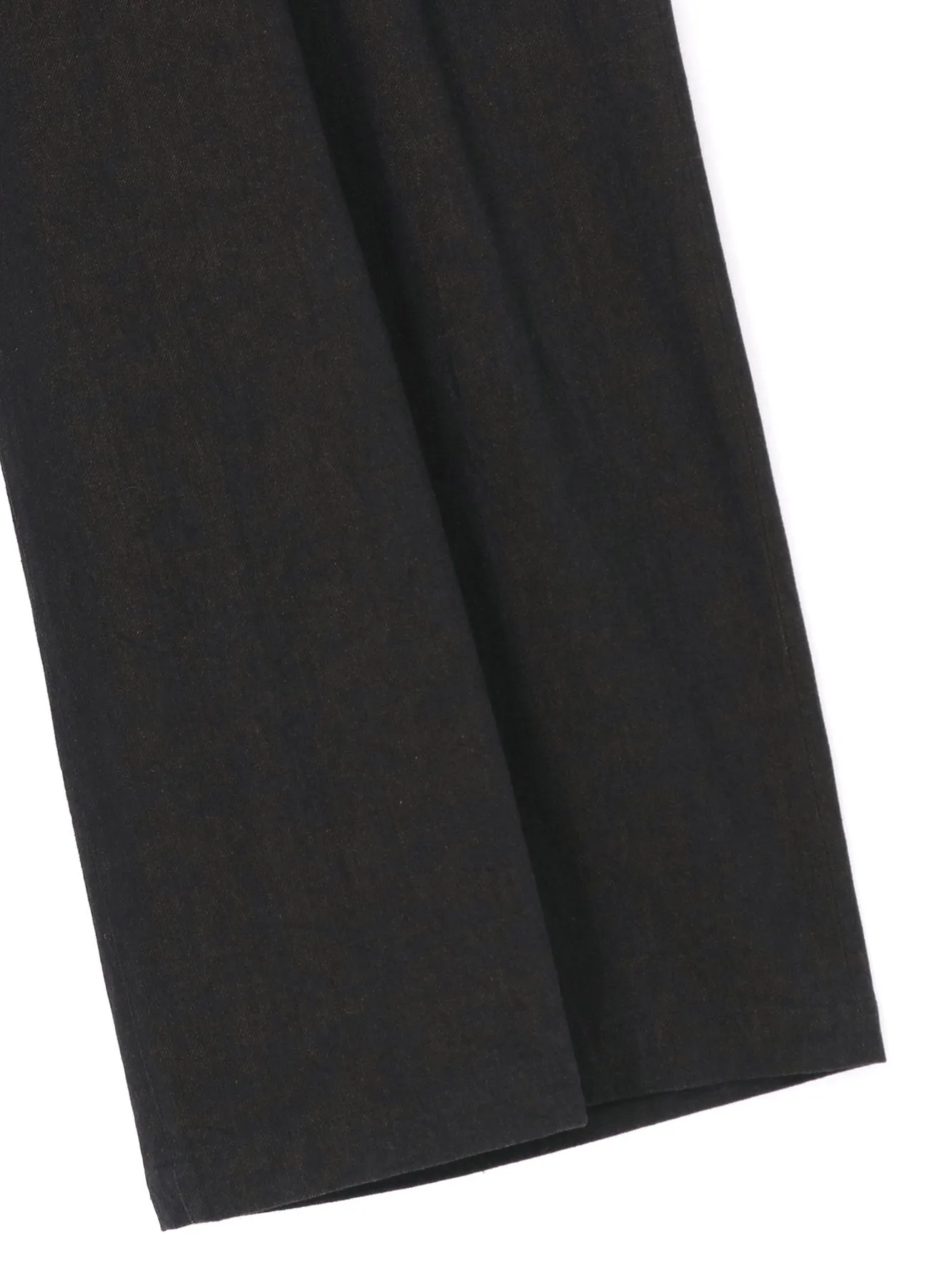 10oz DENIM DOUBLE PLEATED WIDE LEG PANTS
