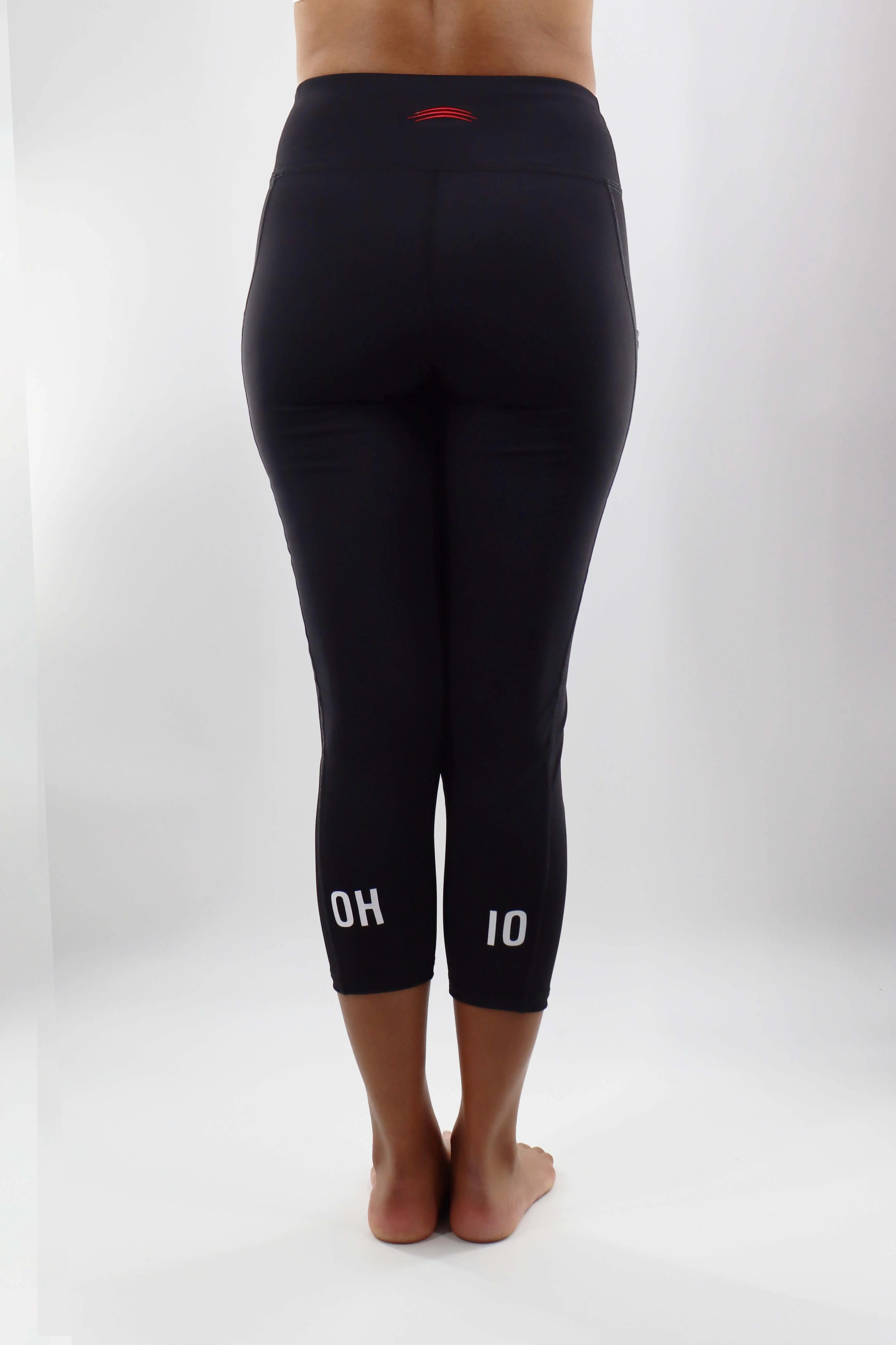 1103 - The Ohio State University "Victory" Cell Phone Pocket Capri/Black