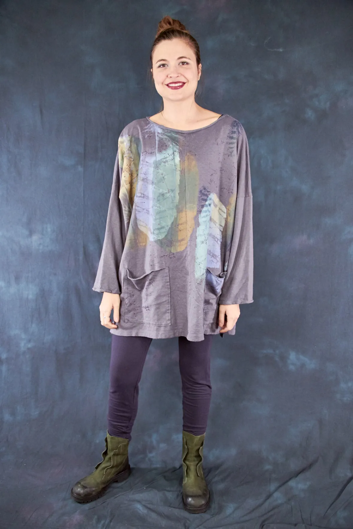 1585 Oversized Cabin Pullover Metal-P