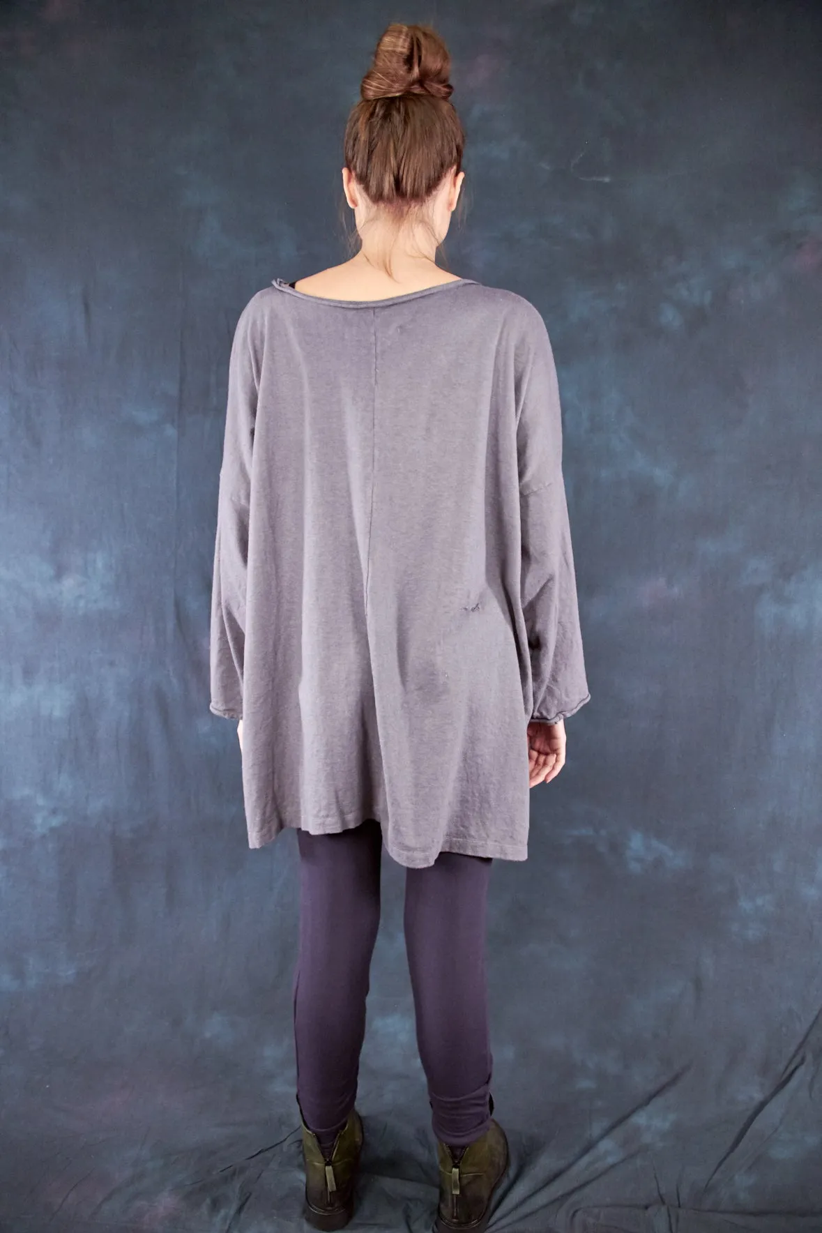 1585 Oversized Cabin Pullover Metal-P