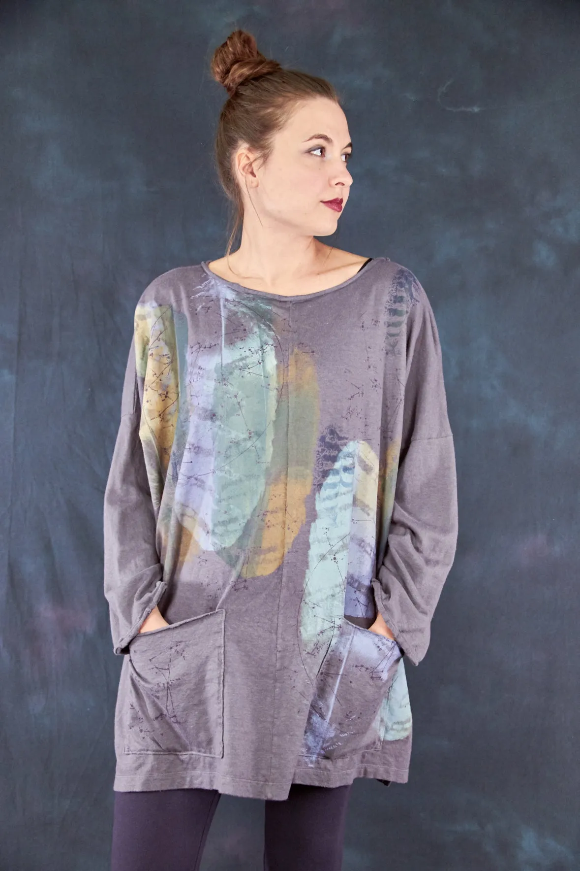1585 Oversized Cabin Pullover Metal-P