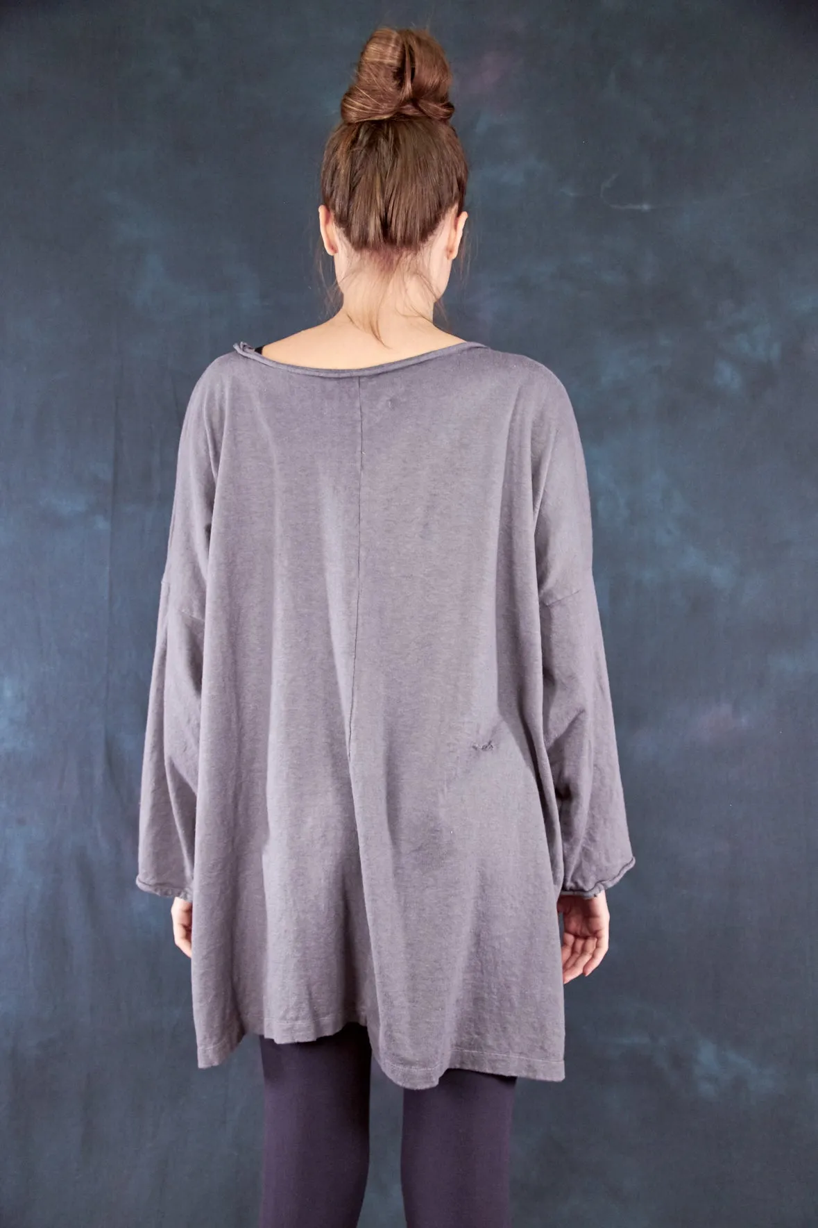 1585 Oversized Cabin Pullover Metal-P
