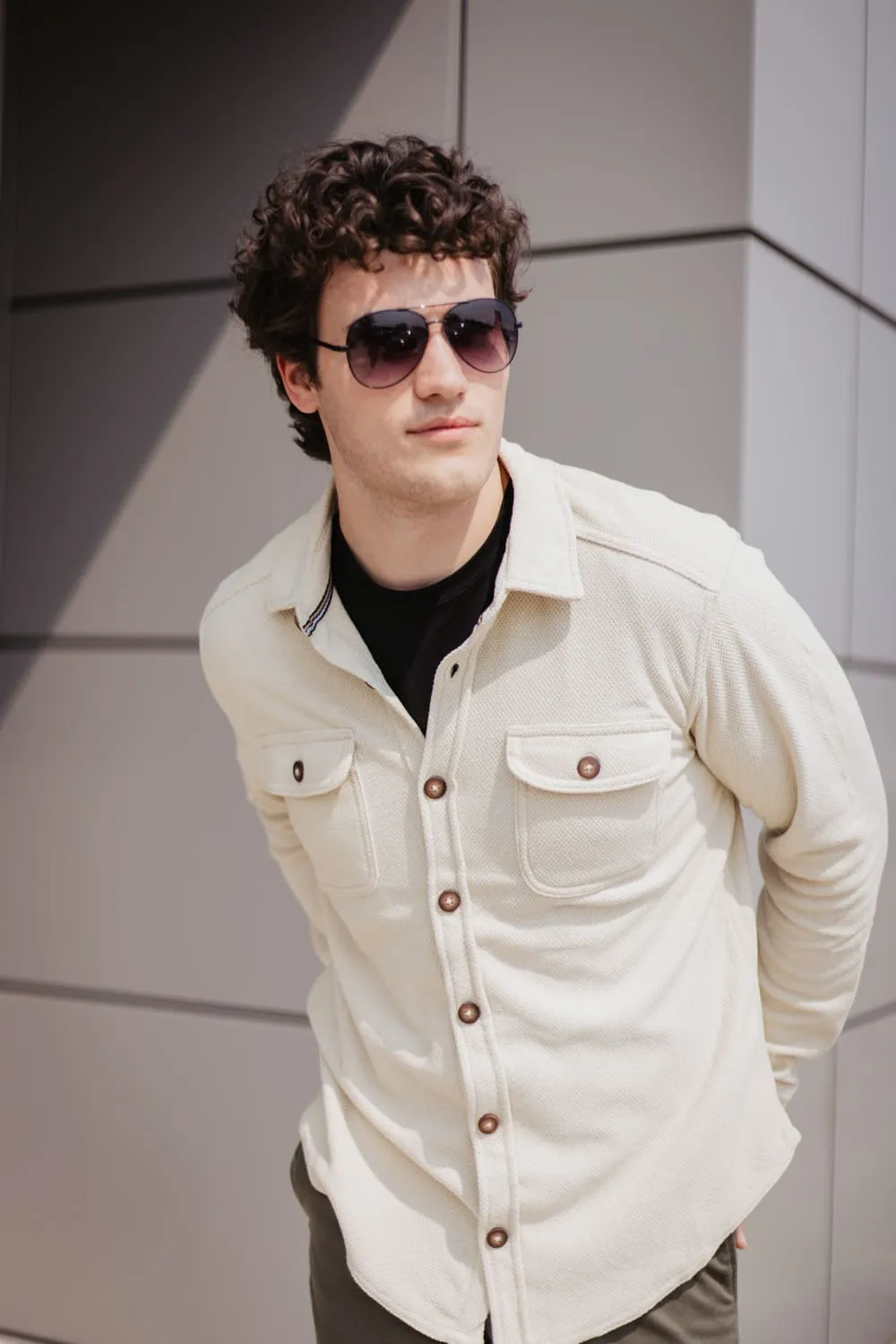 1897 Original Fleece Shirt Jacket for Men in Oatmeal | XQ8163GL-OATMEAL