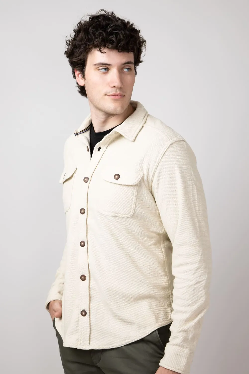 1897 Original Fleece Shirt Jacket for Men in Oatmeal | XQ8163GL-OATMEAL