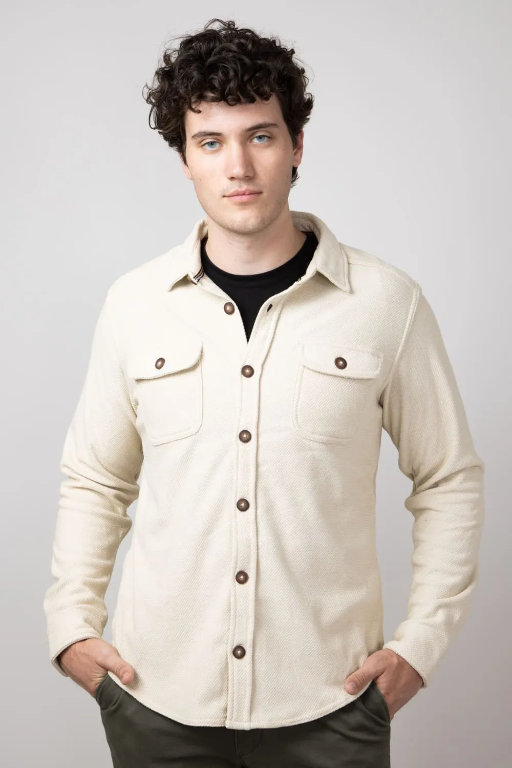 1897 Original Fleece Shirt Jacket for Men in Oatmeal | XQ8163GL-OATMEAL