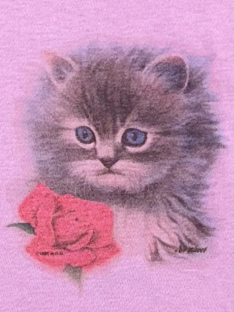 1985 Kitten Rose Tee