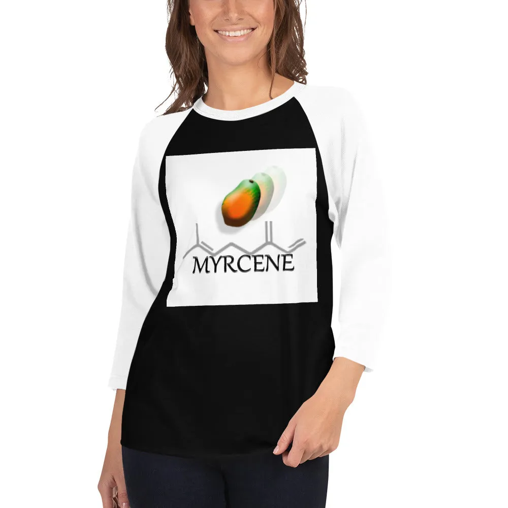 3/4 sleeve raglan shirt Terpene Tees