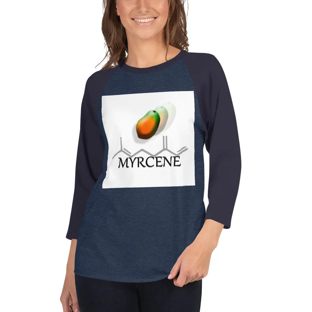3/4 sleeve raglan shirt Terpene Tees