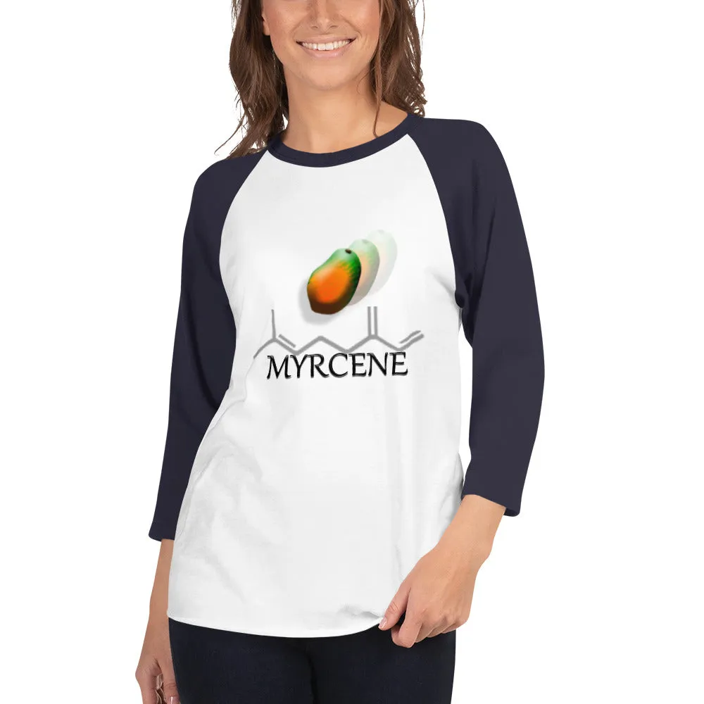 3/4 sleeve raglan shirt Terpene Tees