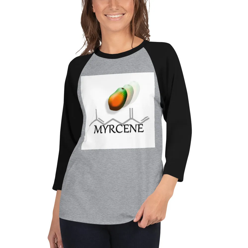 3/4 sleeve raglan shirt Terpene Tees
