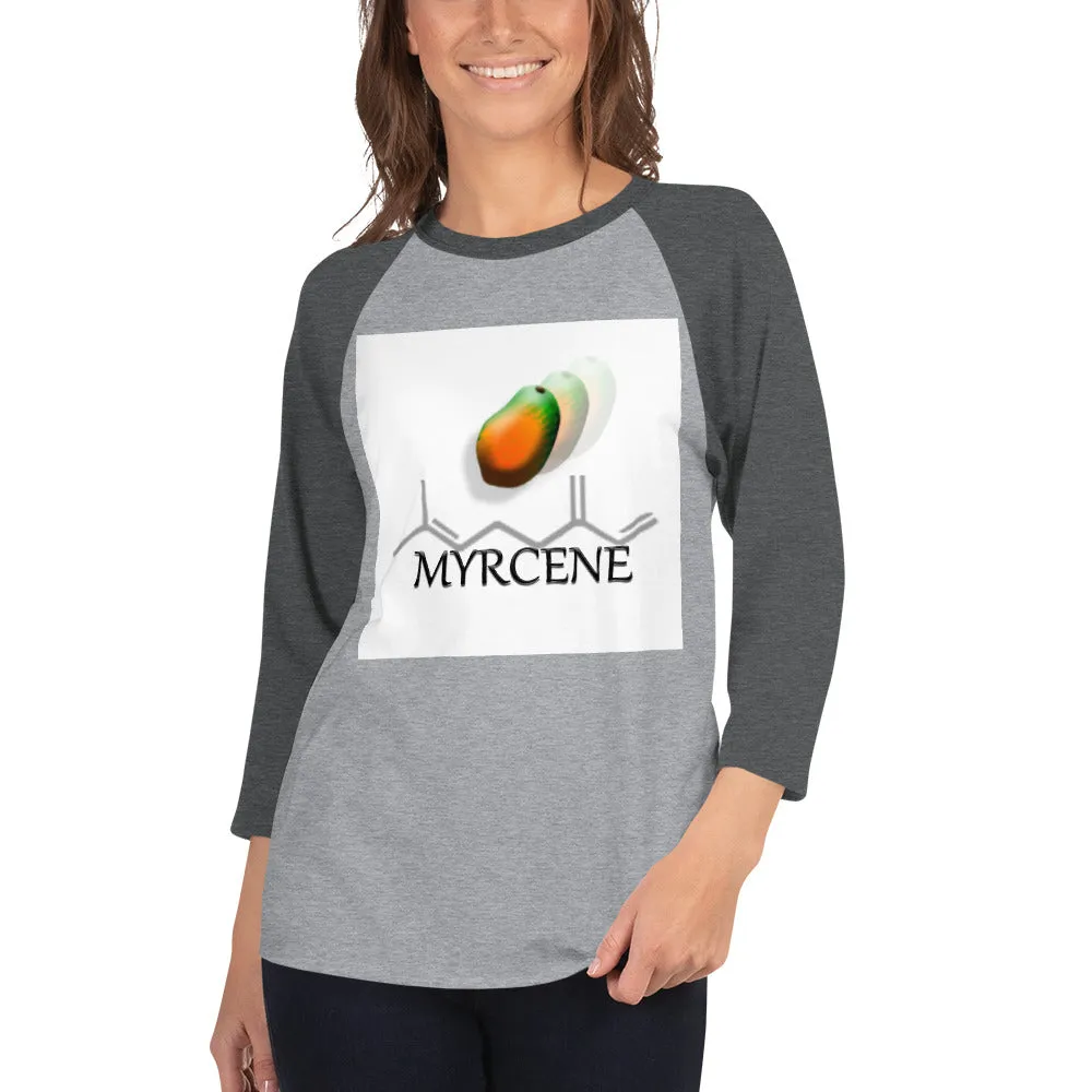 3/4 sleeve raglan shirt Terpene Tees