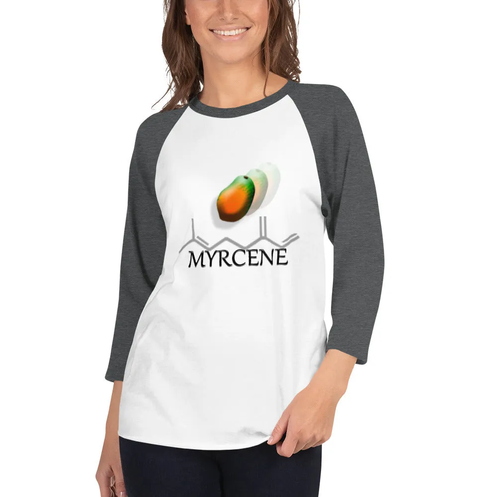 3/4 sleeve raglan shirt Terpene Tees
