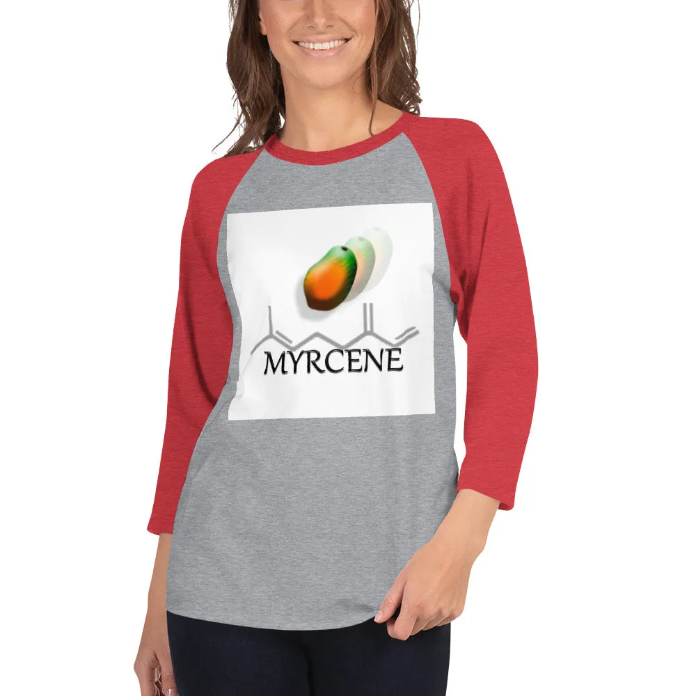 3/4 sleeve raglan shirt Terpene Tees