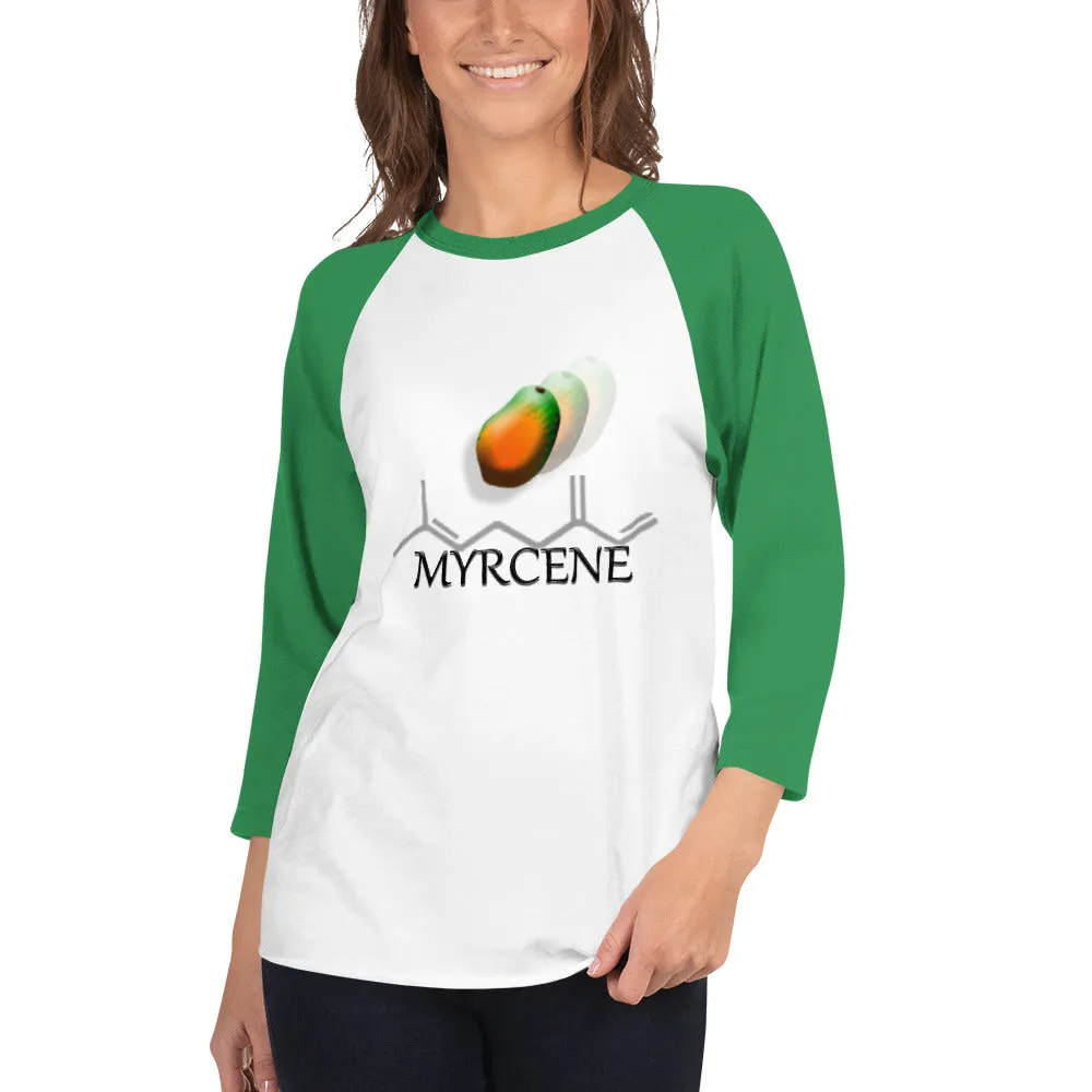 3/4 sleeve raglan shirt Terpene Tees