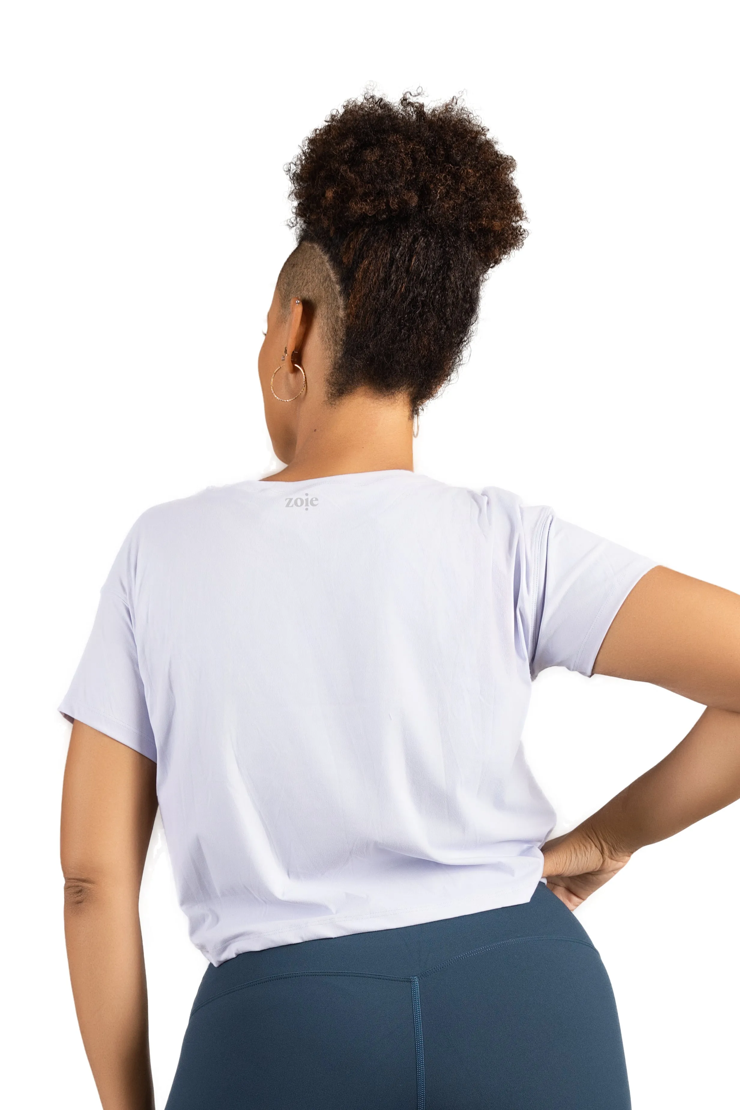 ABBY CROP TEE WHITE