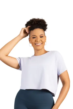 ABBY CROP TEE WHITE