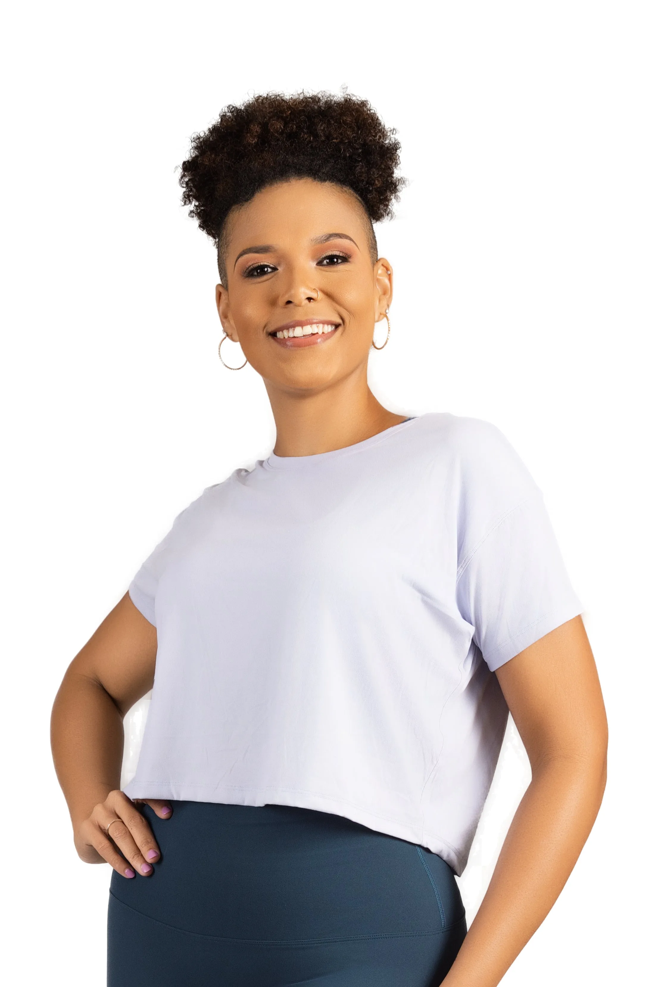 ABBY CROP TEE WHITE
