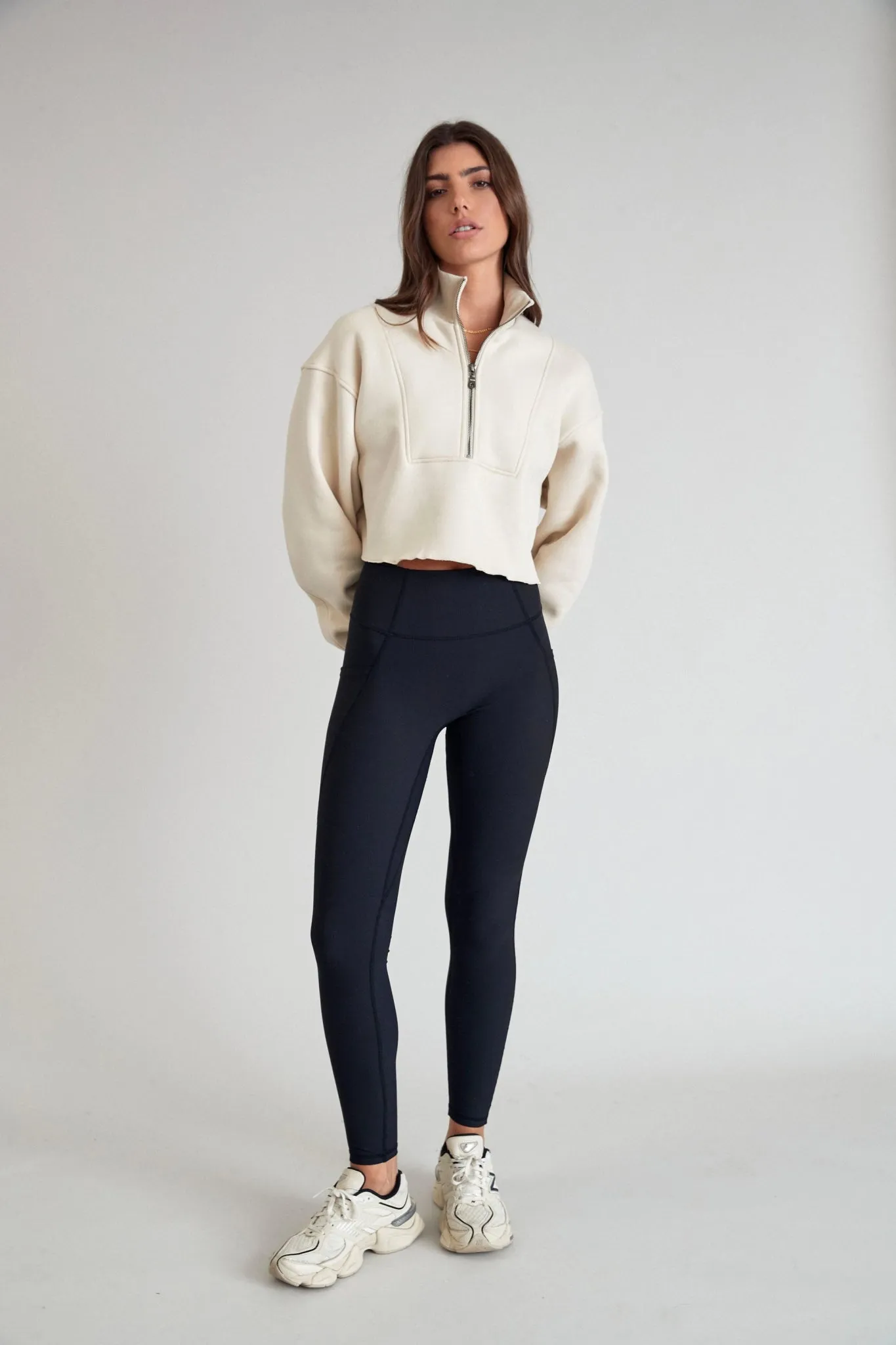 Arlo Crop 1/2 Zip Sweater
