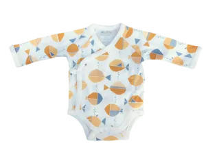 Baby Burrito Bodysuit in Meri Print