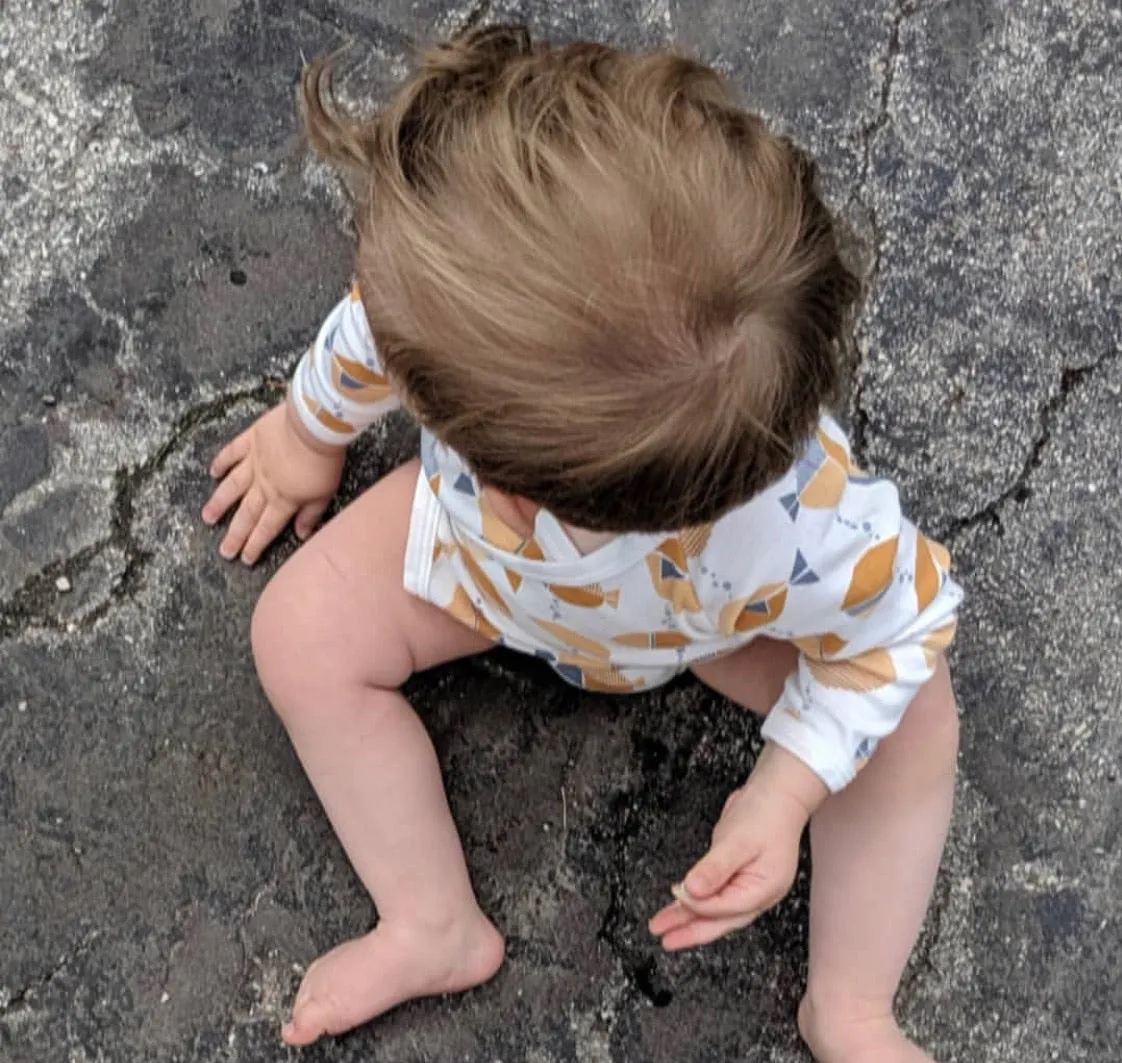 Baby Burrito Bodysuit in Meri Print
