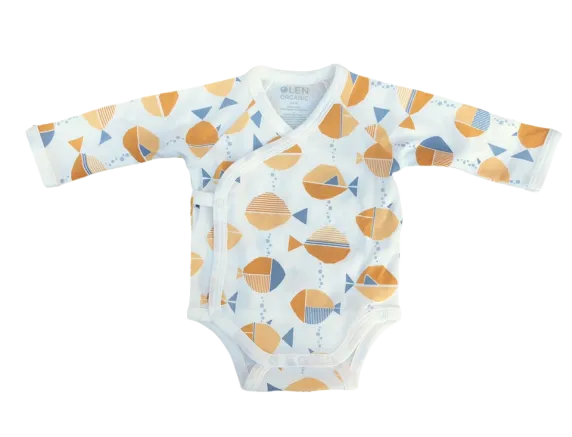 Baby Burrito Bodysuit in Meri Print
