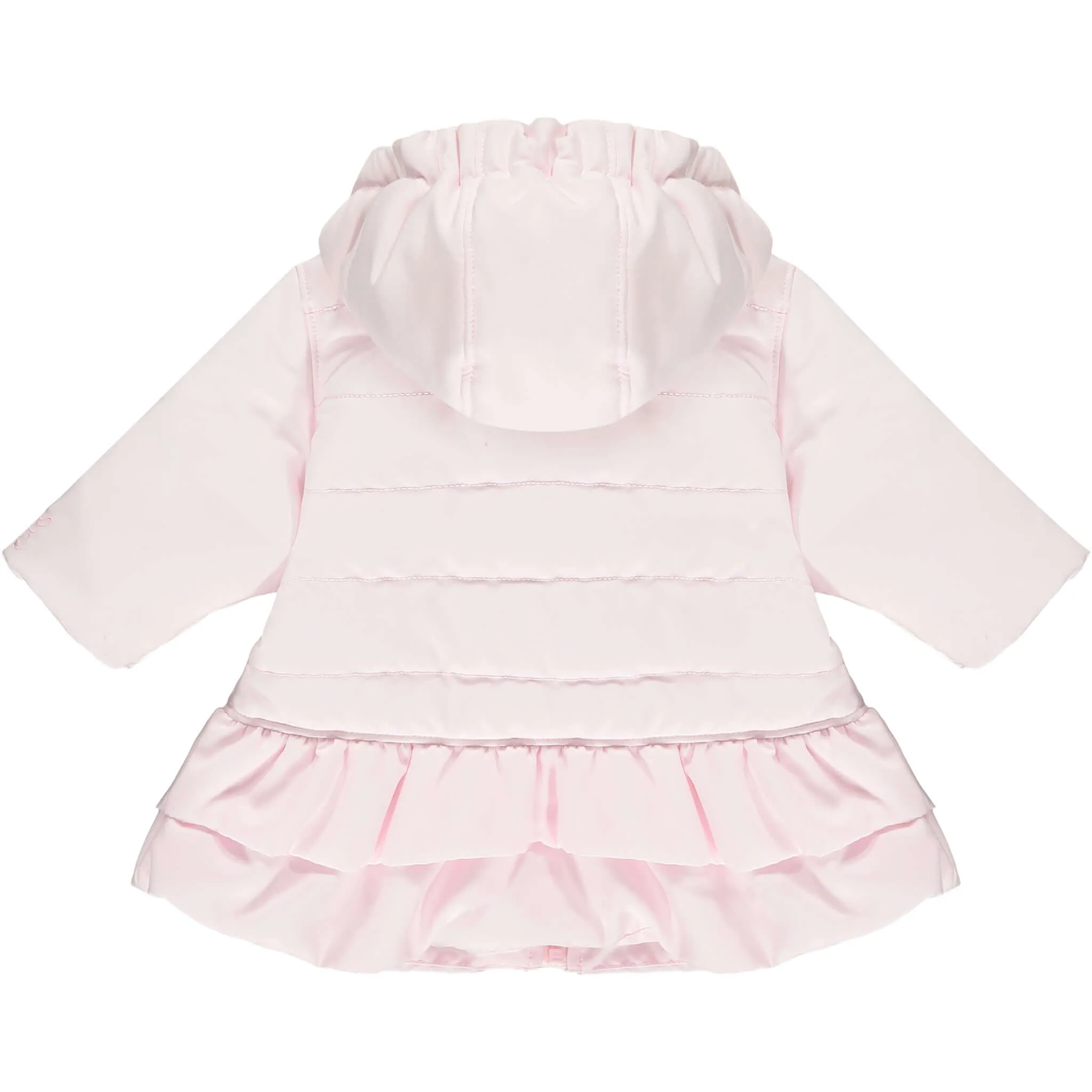 Baby Girls Pink Frill Jacket
