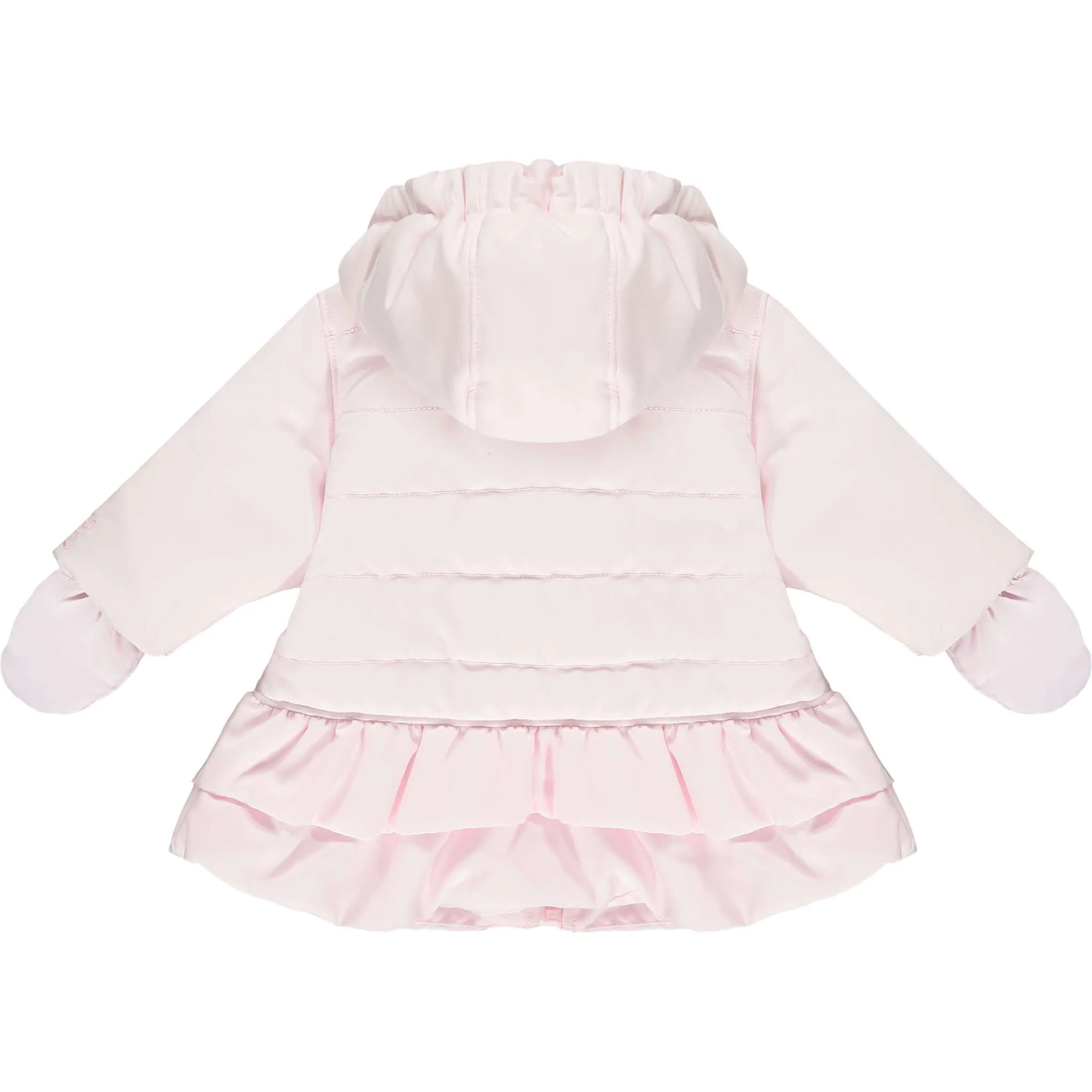 Baby Girls Pink Frill Jacket
