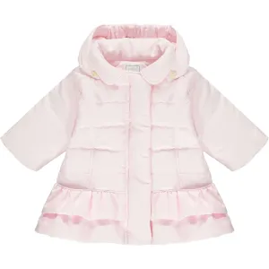 Baby Girls Pink Frill Jacket