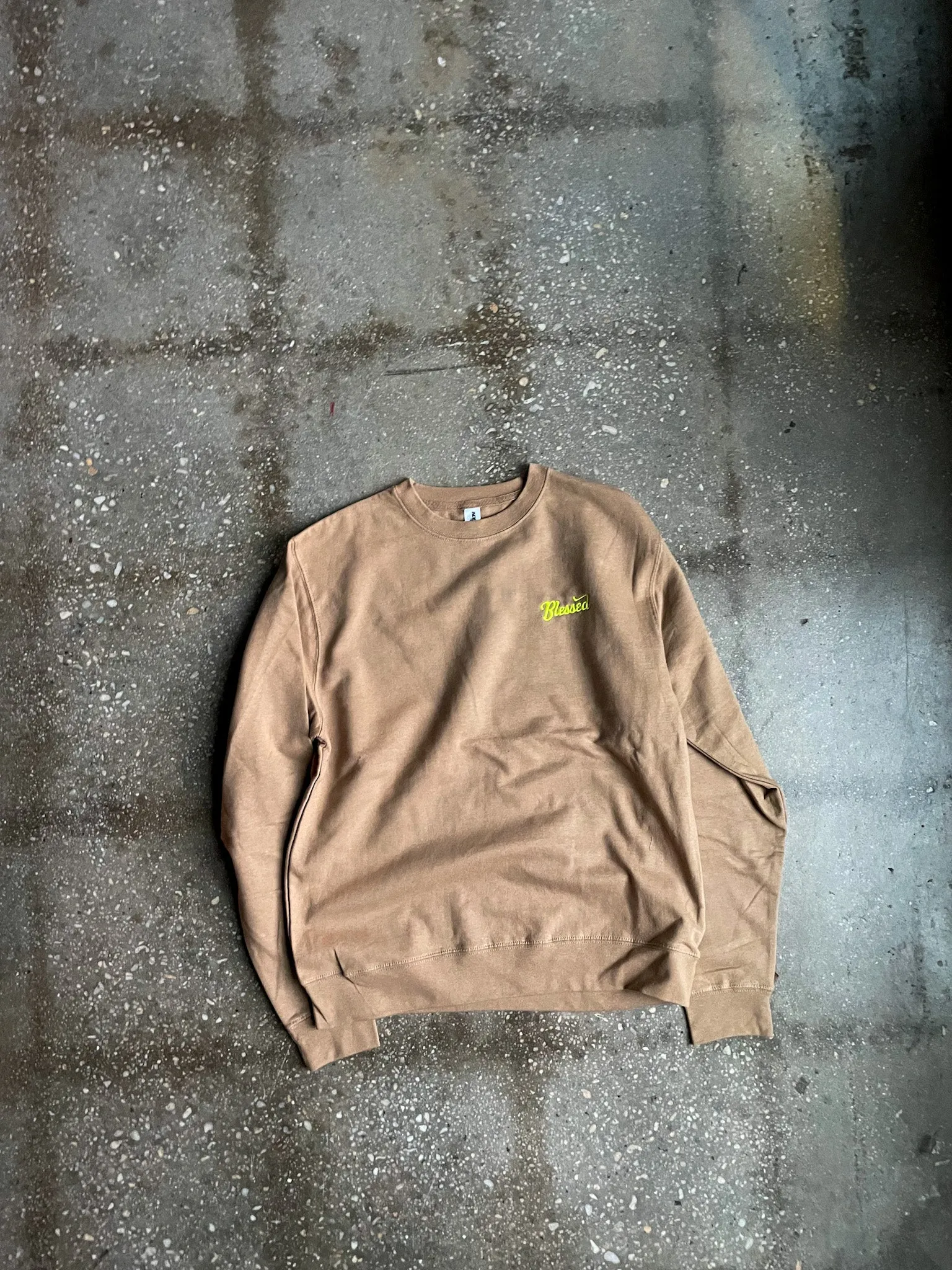 Blessed Embroidered Adult Drop Shoulder Sweatshirt