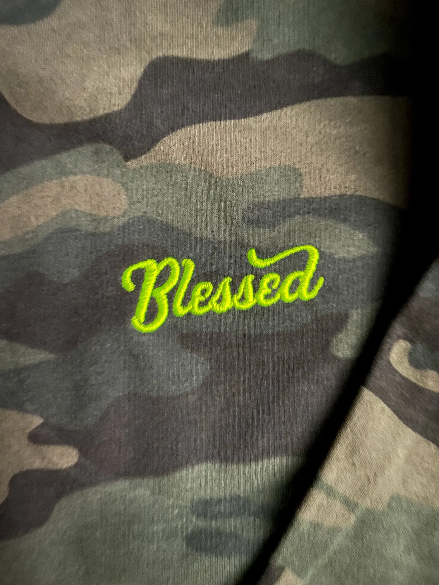 Blessed Embroidered Adult Drop Shoulder Sweatshirt