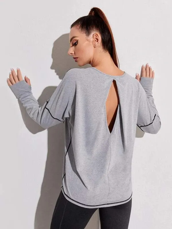 Bliss Diamond Back Open Tee