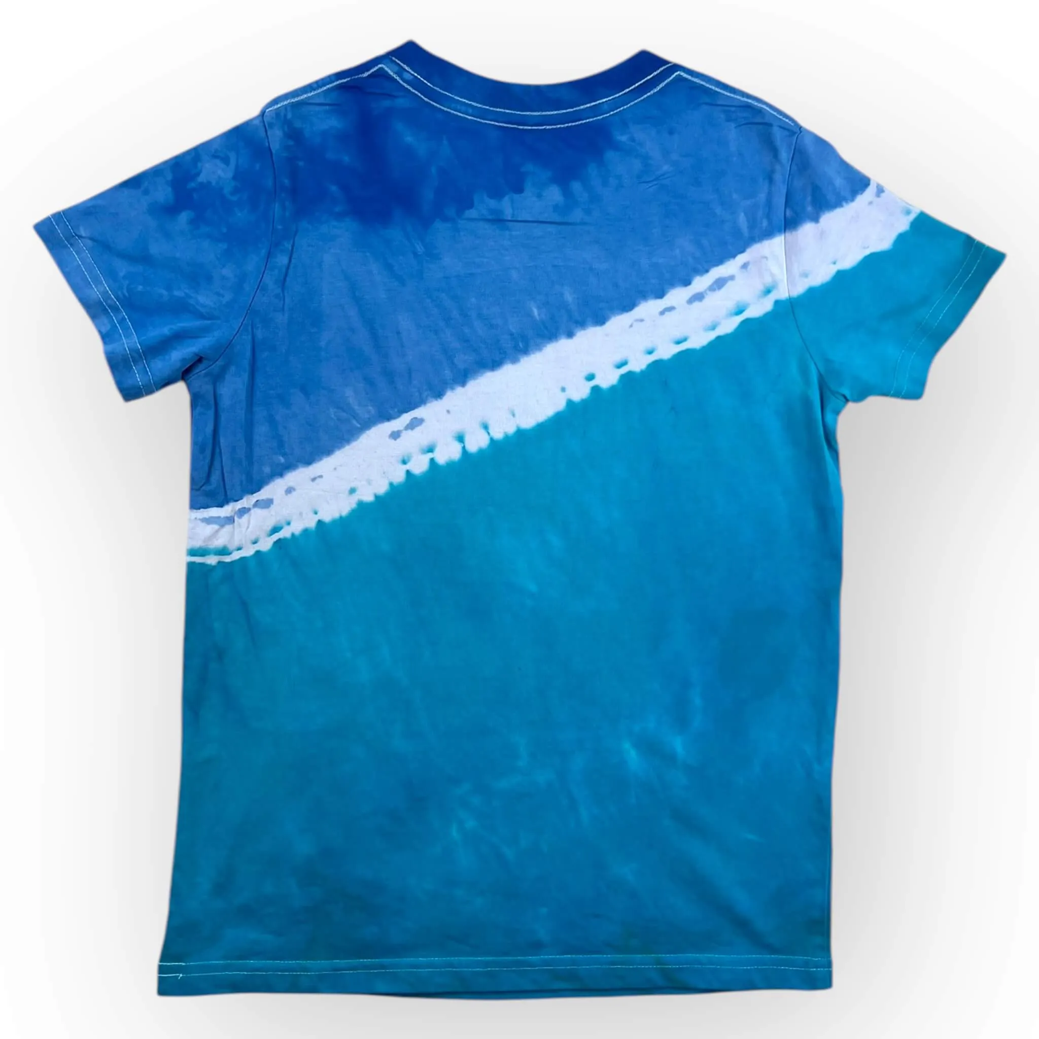 Blue & Aqua Tie Dye Tee Age 8