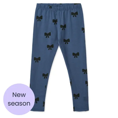 Blue Bows Leggings