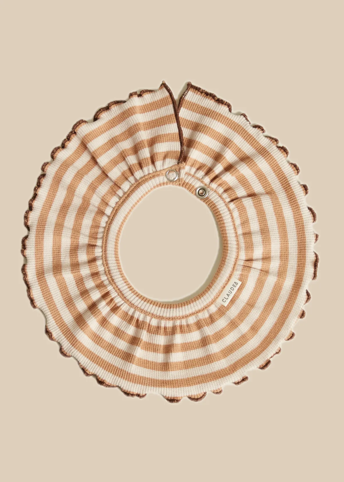 Bobbi Clay Stripe Collar Bib