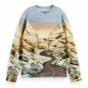 Boxy-Fit All-Over Photo-Print Sweat