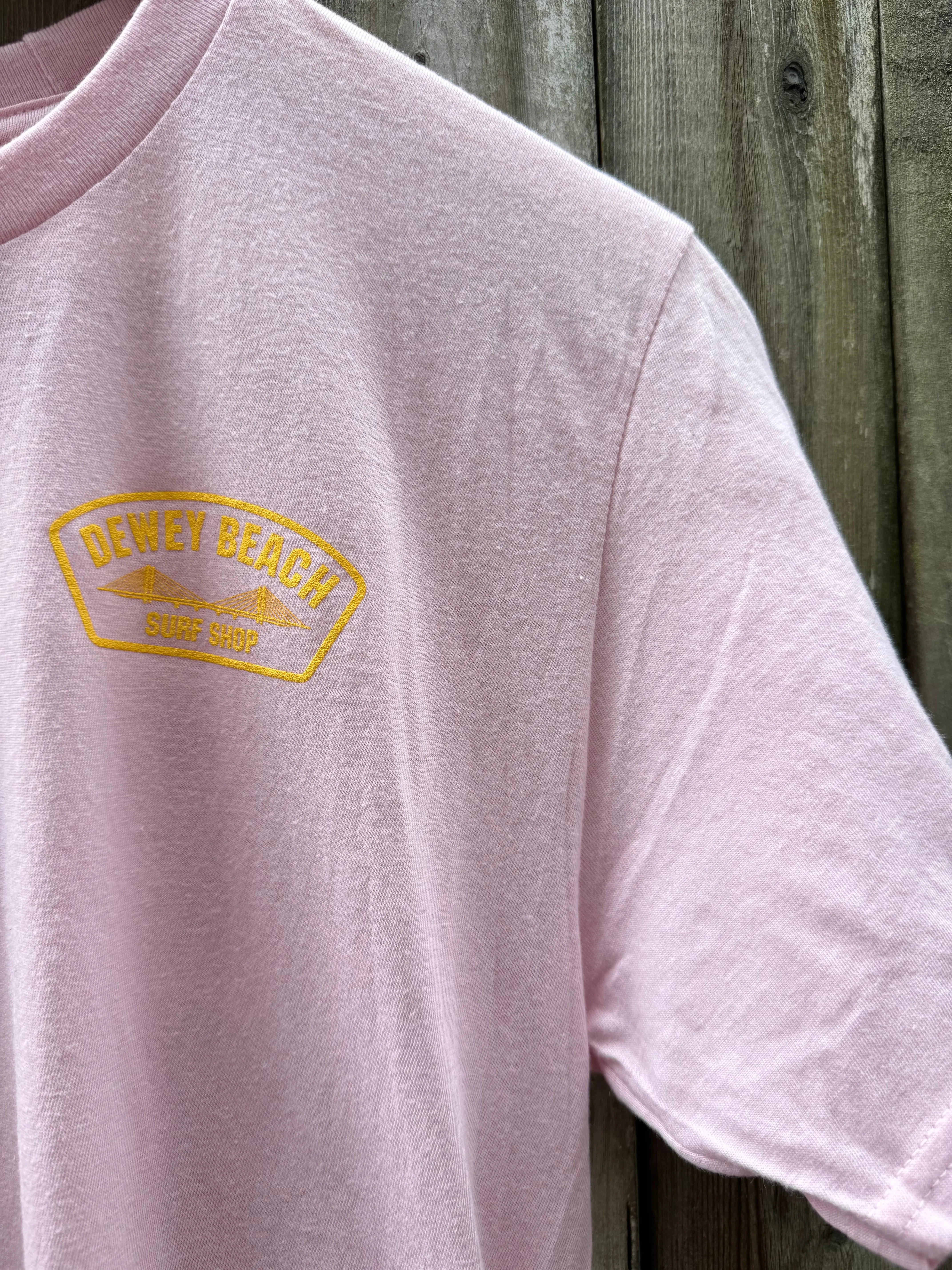Bridge Logo Tee- Soft Pink