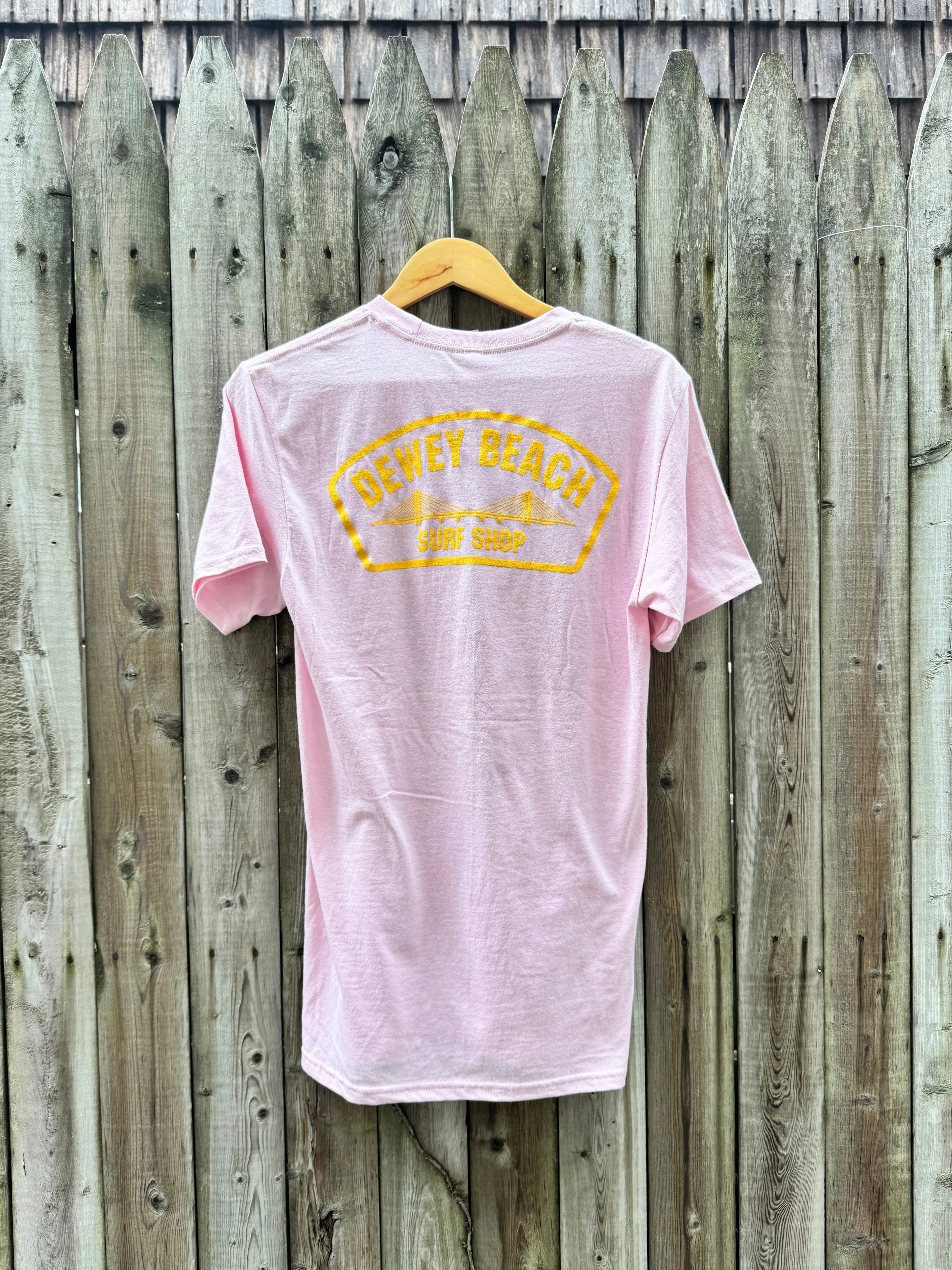Bridge Logo Tee- Soft Pink