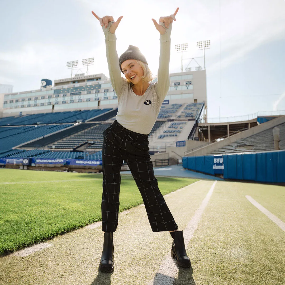 BYU Go Long Crew, Sweet Stripe