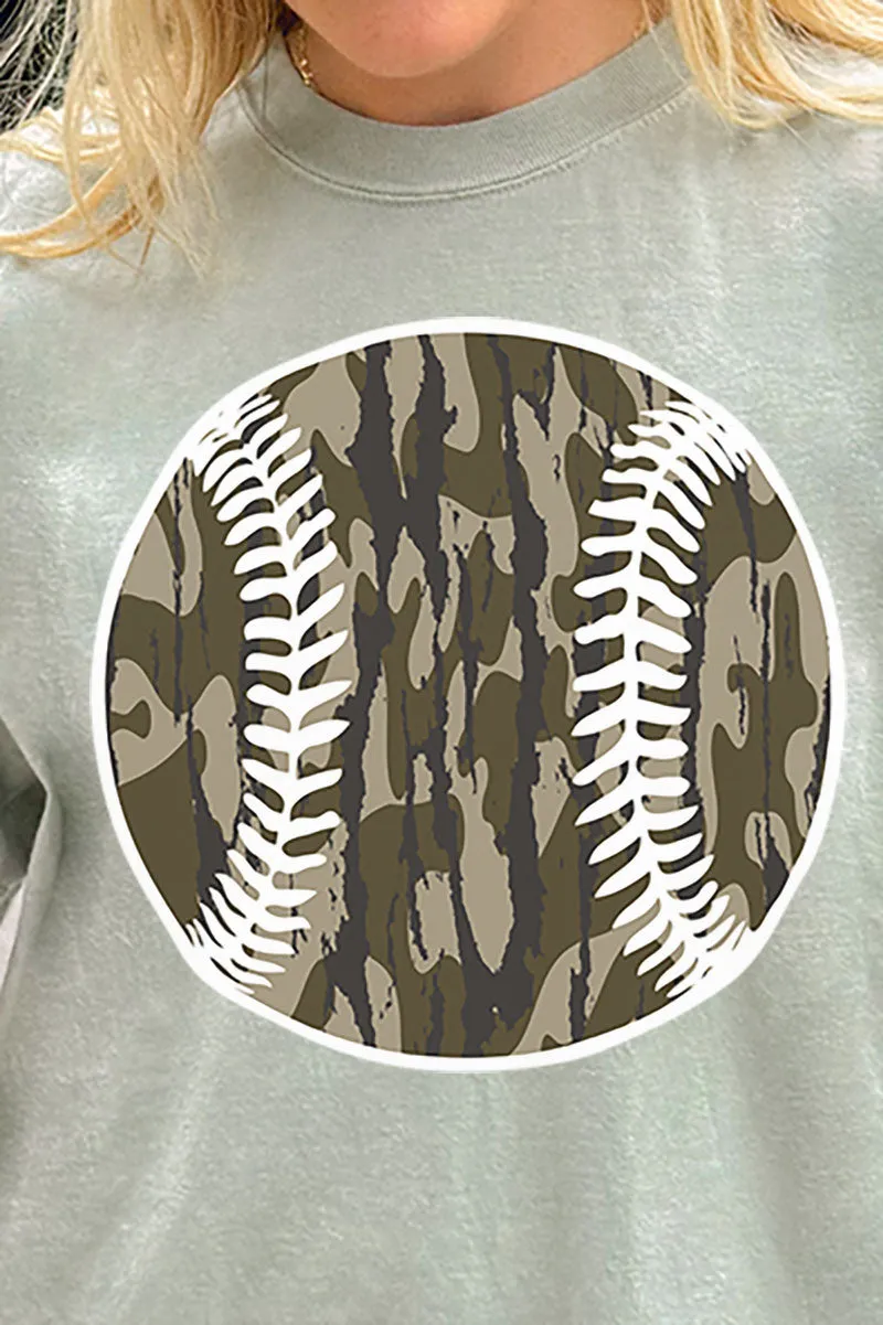 Camo Baseball Comfort Colors Adult Ring-Spun Cotton Tee
