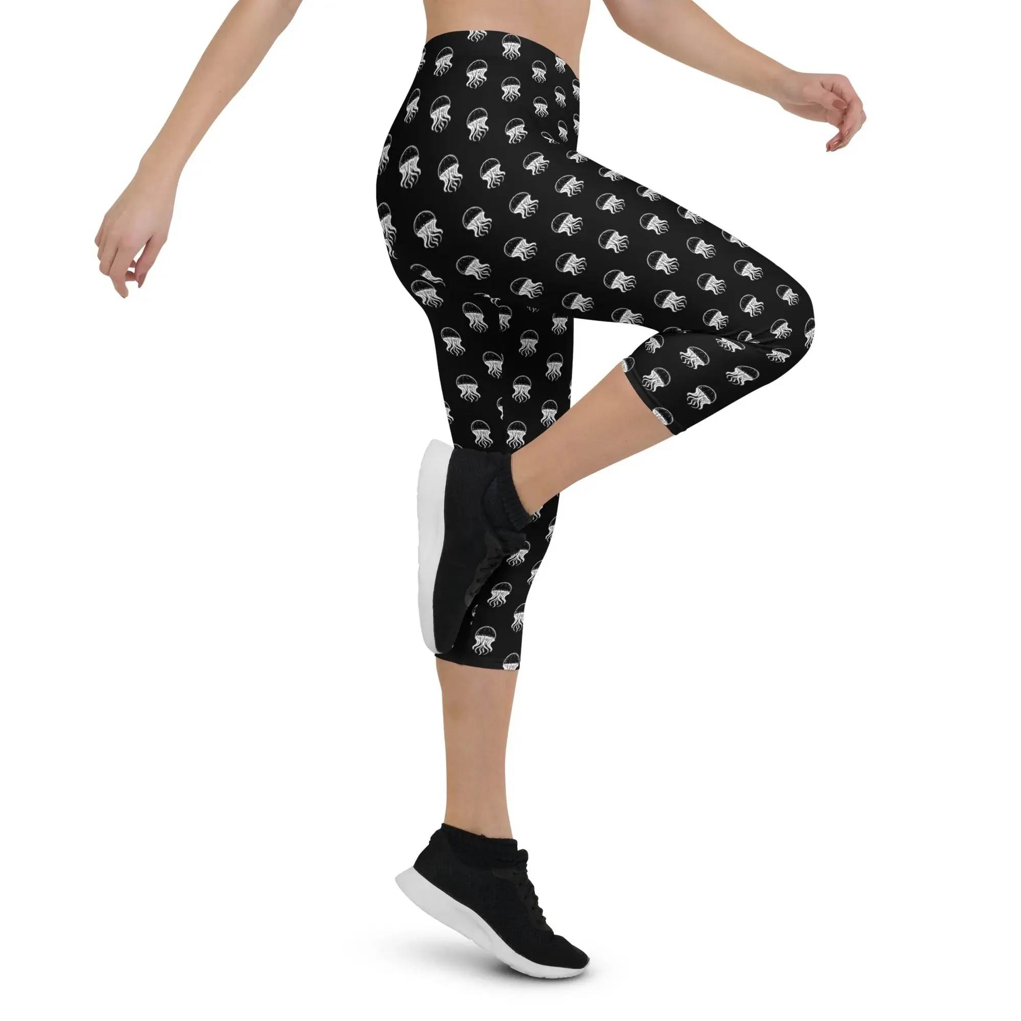 Capri Leggings - Jellyfish Invaders