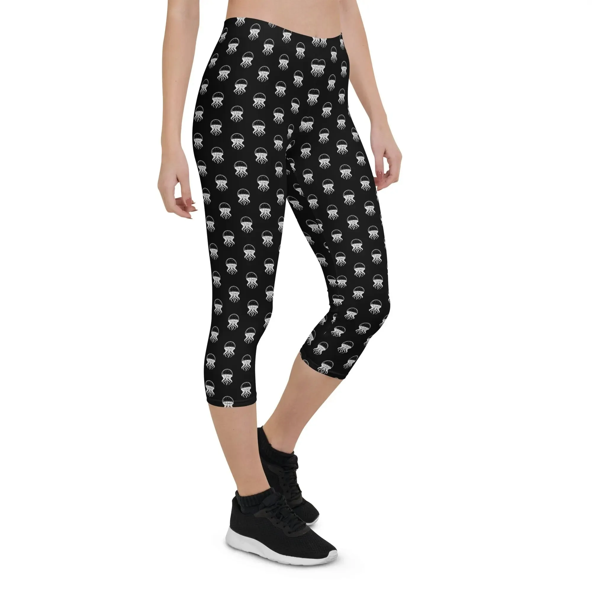 Capri Leggings - Jellyfish Invaders