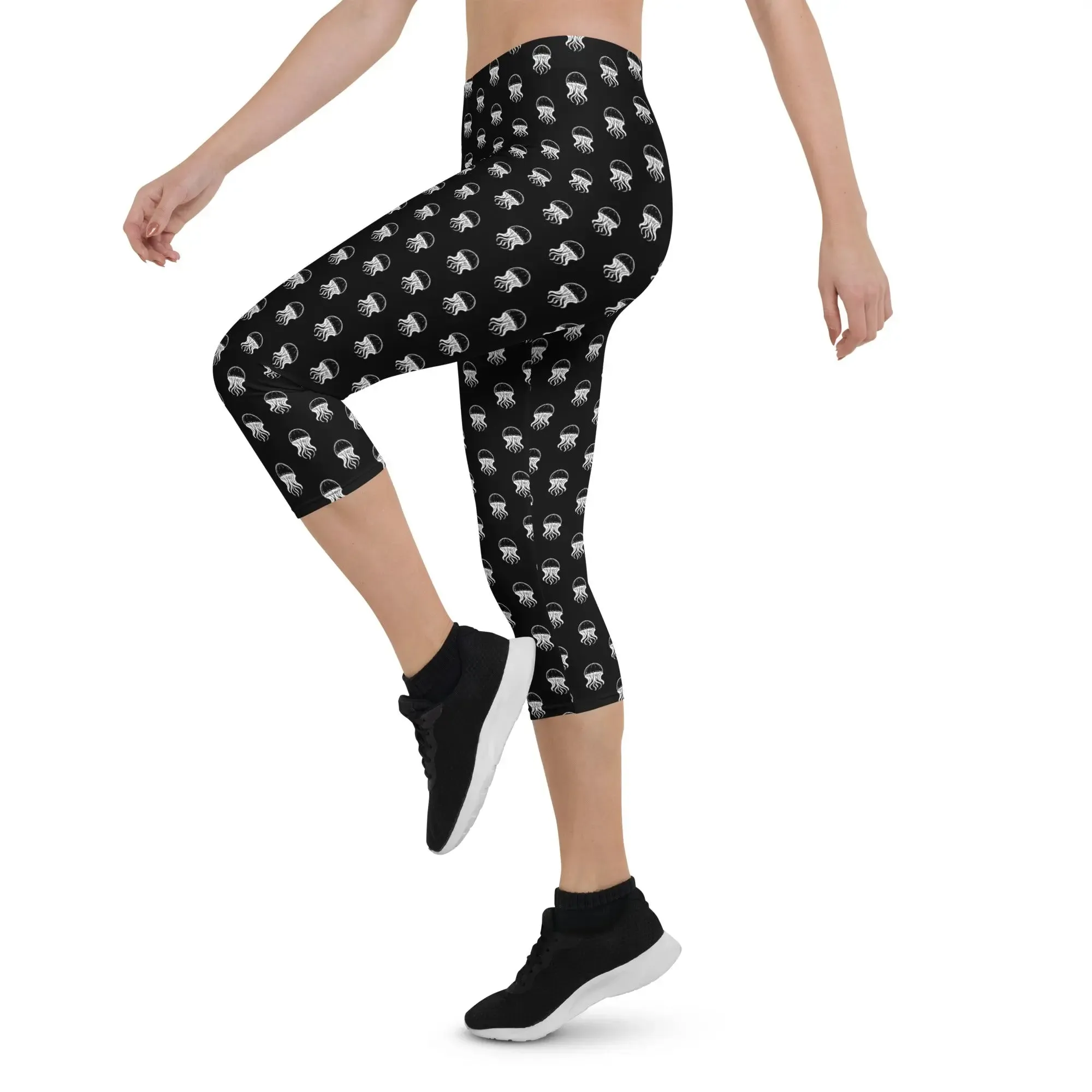 Capri Leggings - Jellyfish Invaders