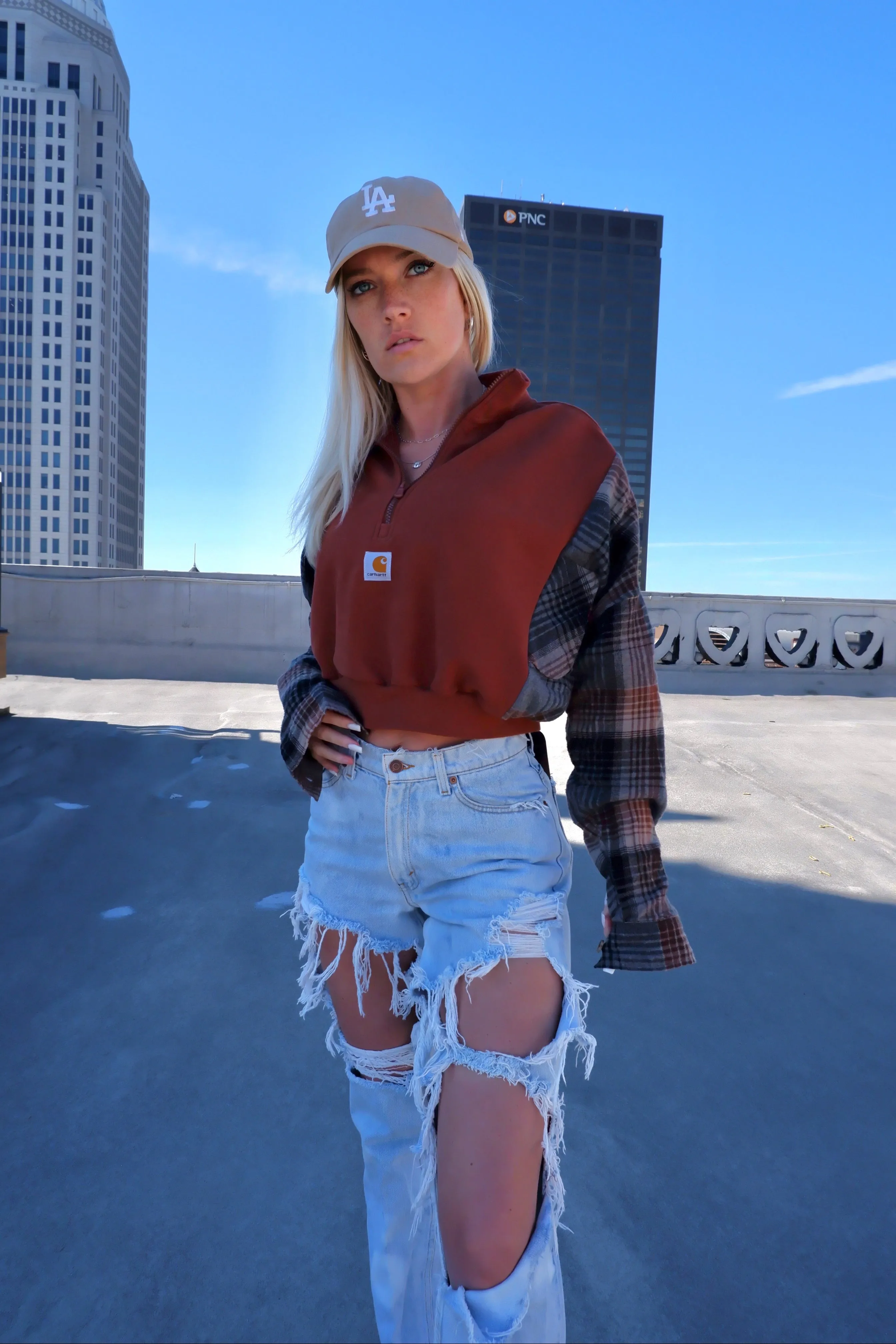 Carhartt 1/2 Zip Flannel