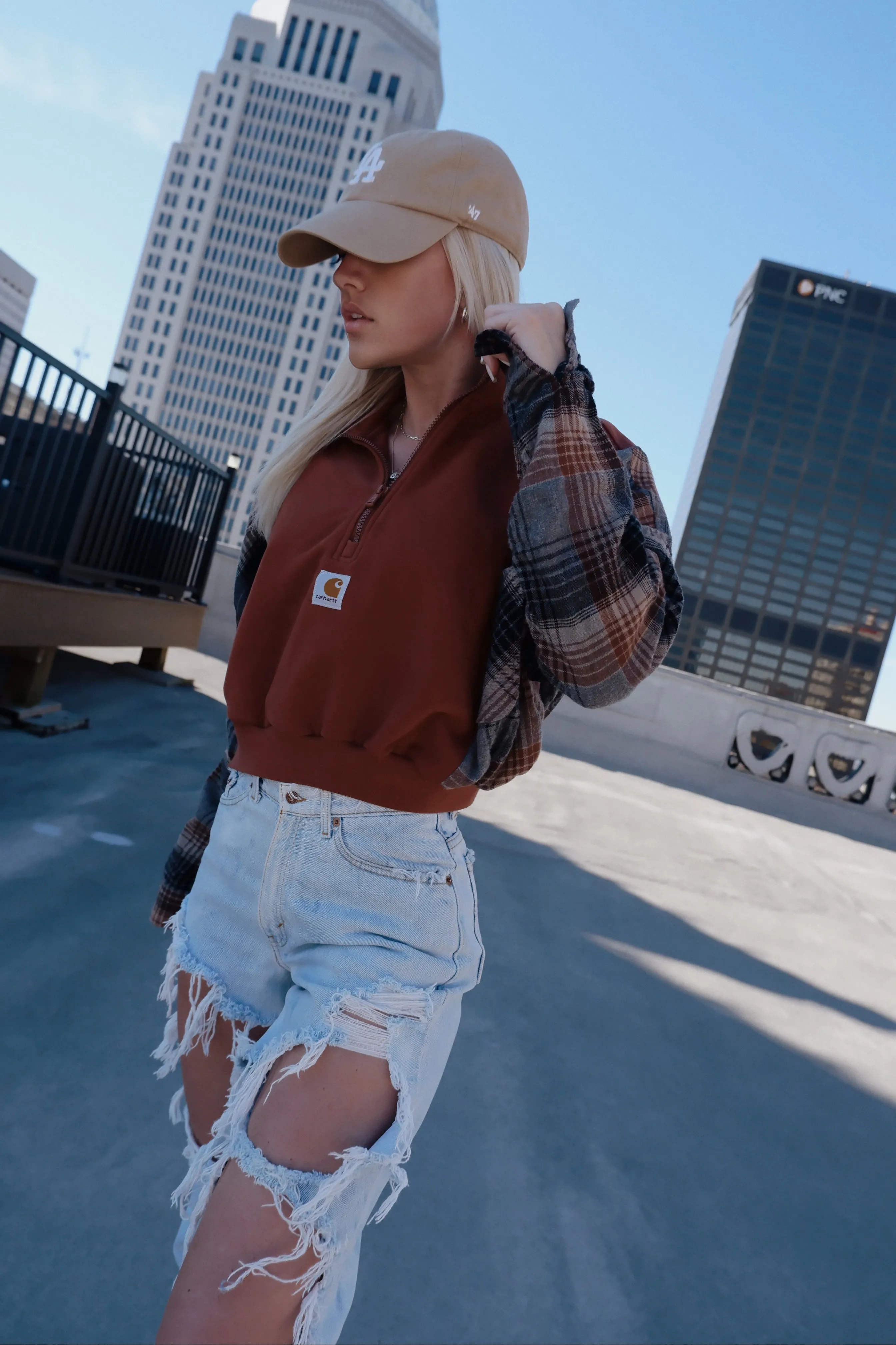 Carhartt 1/2 Zip Flannel
