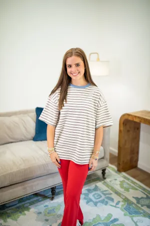 Cassie Striped Tee