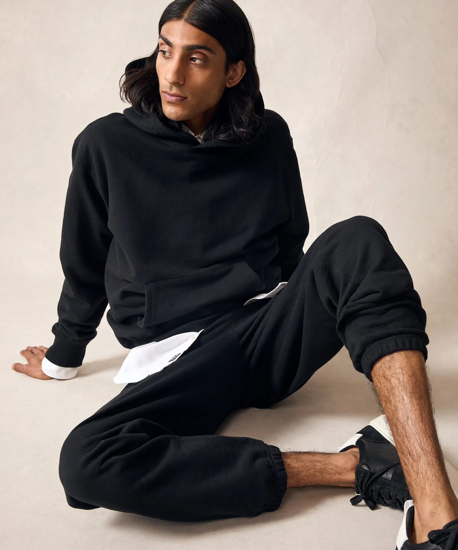 Champion Canadian Fleece Relaxed Hoodie in Black