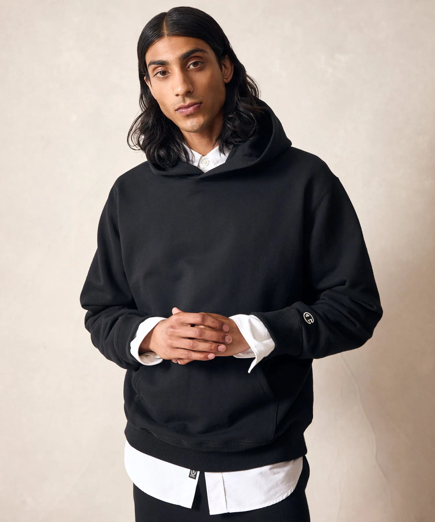 Champion Canadian Fleece Relaxed Hoodie in Black