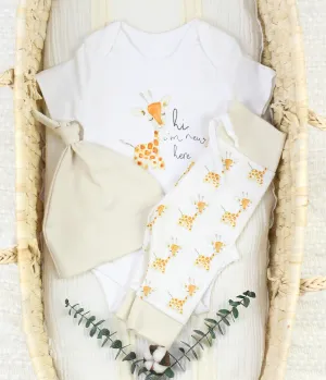 Charley the Giraffe  |  Organic Baby Set | Gender Neutral