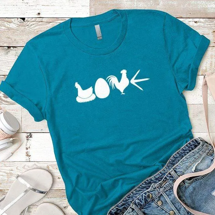 Chicken Love Premium Tees