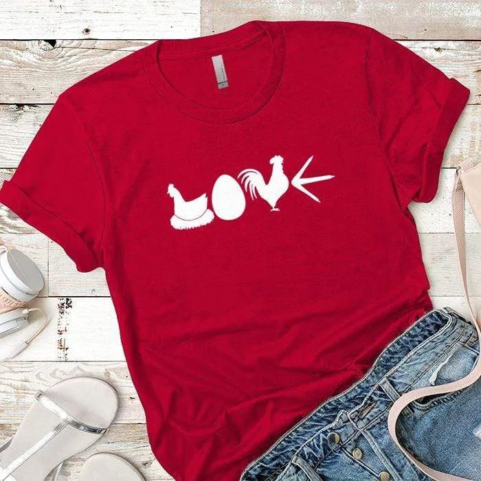 Chicken Love Premium Tees